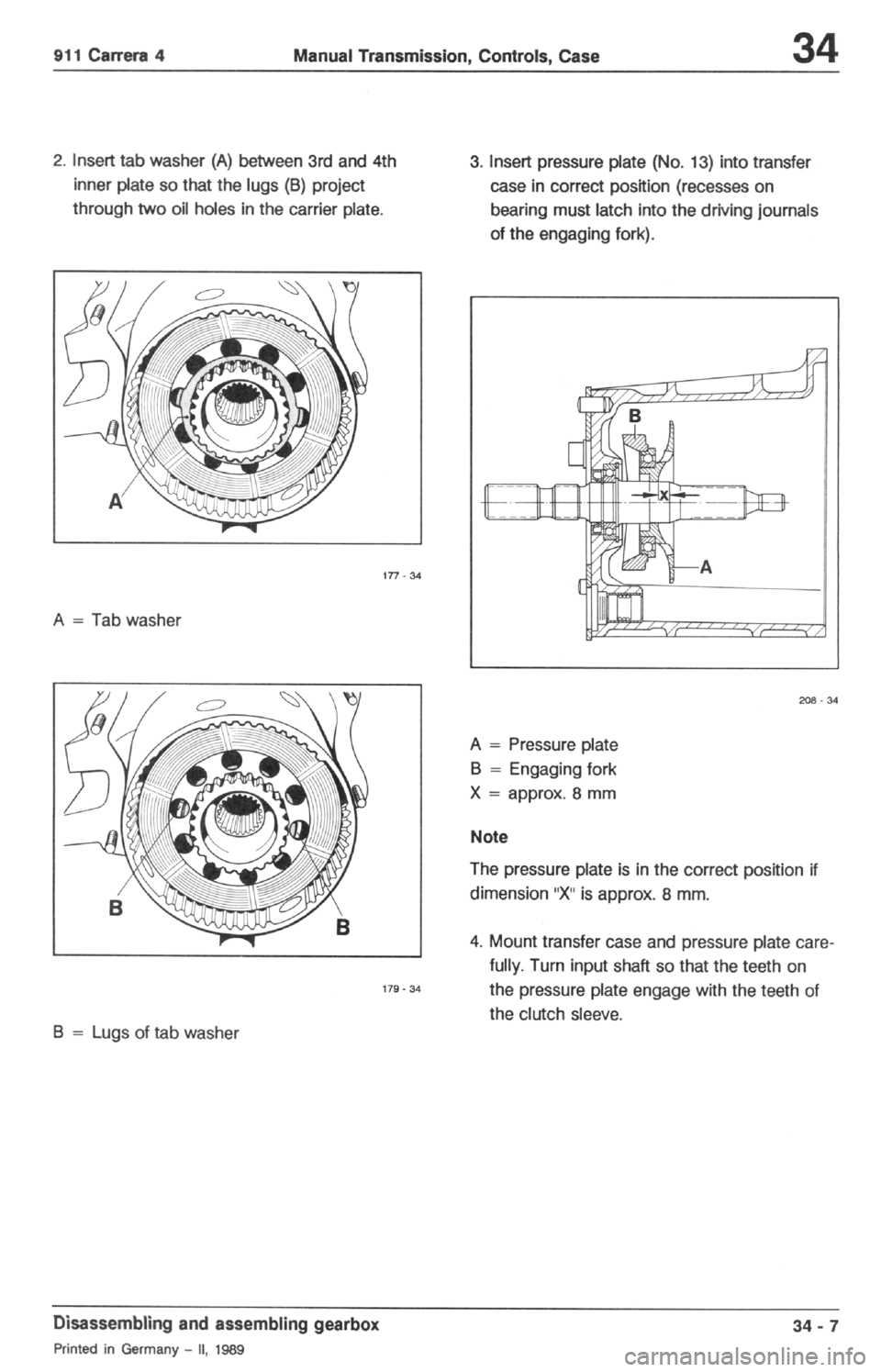 PORSCHE 964 1987 2.G Service Workshop Manual 2 