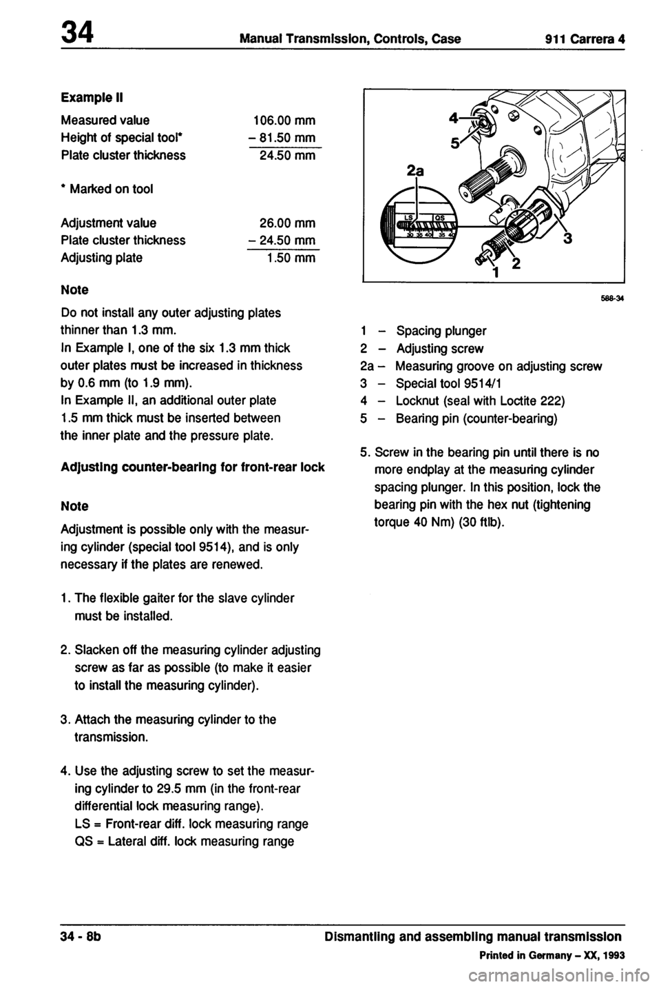 PORSCHE 964 1987 2.G Service Workshop Manual 2 