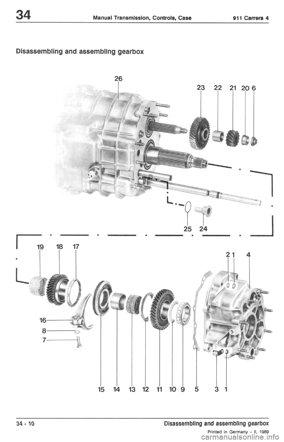 PORSCHE 964 1987 2.G Service Workshop Manual 2 