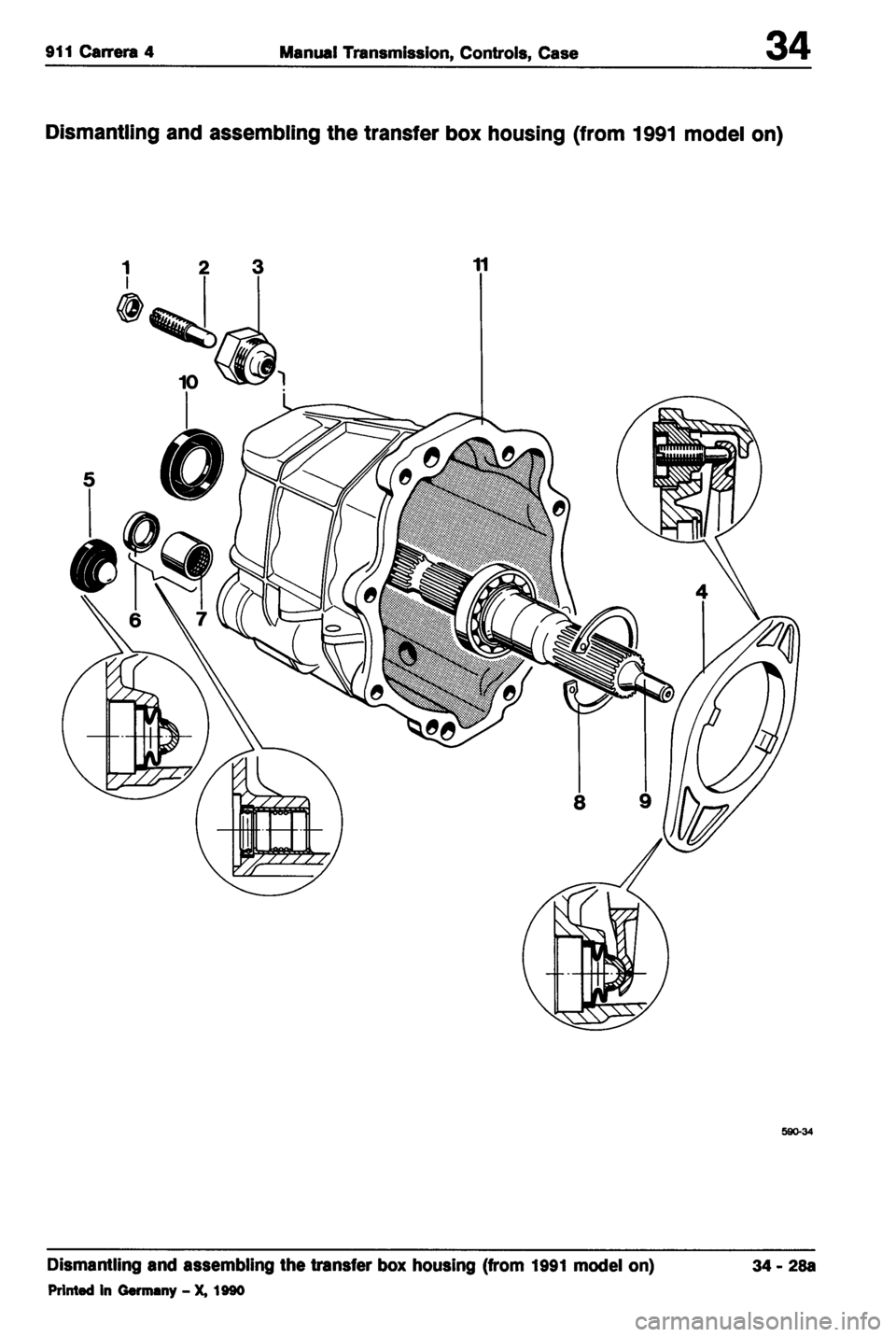 PORSCHE 964 1987 2.G Service Workshop Manual 2 