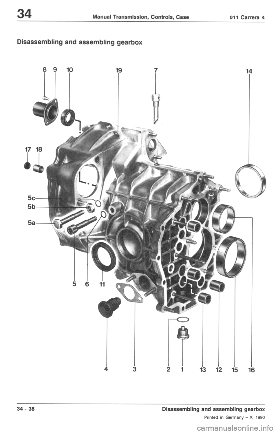 PORSCHE 964 1987 2.G Service Workshop Manual 2 