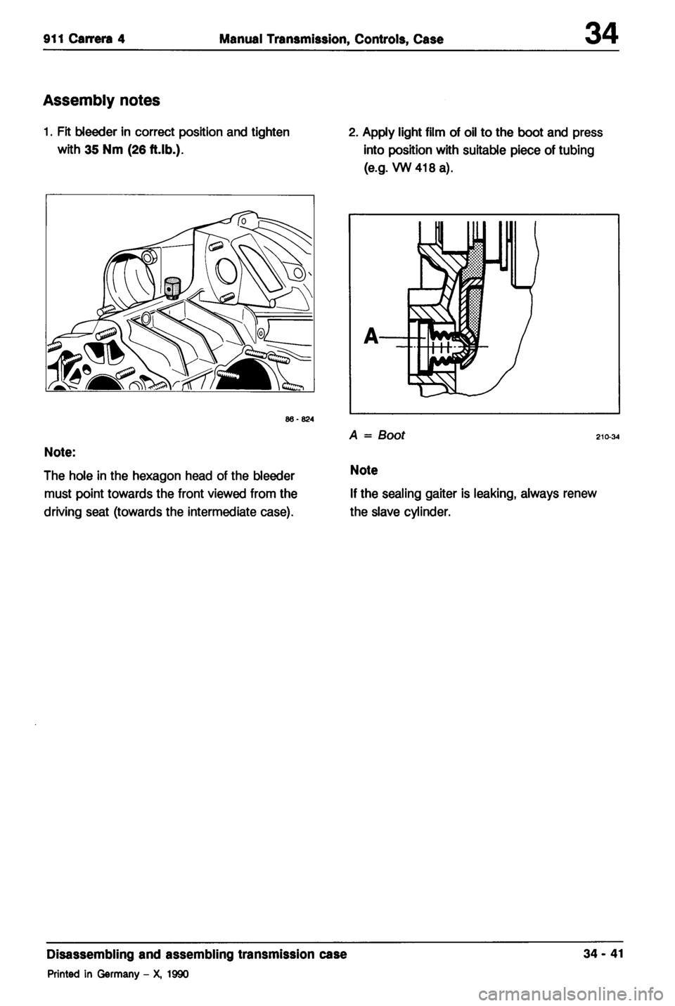 PORSCHE 964 1987 2.G Service Workshop Manual 2 
