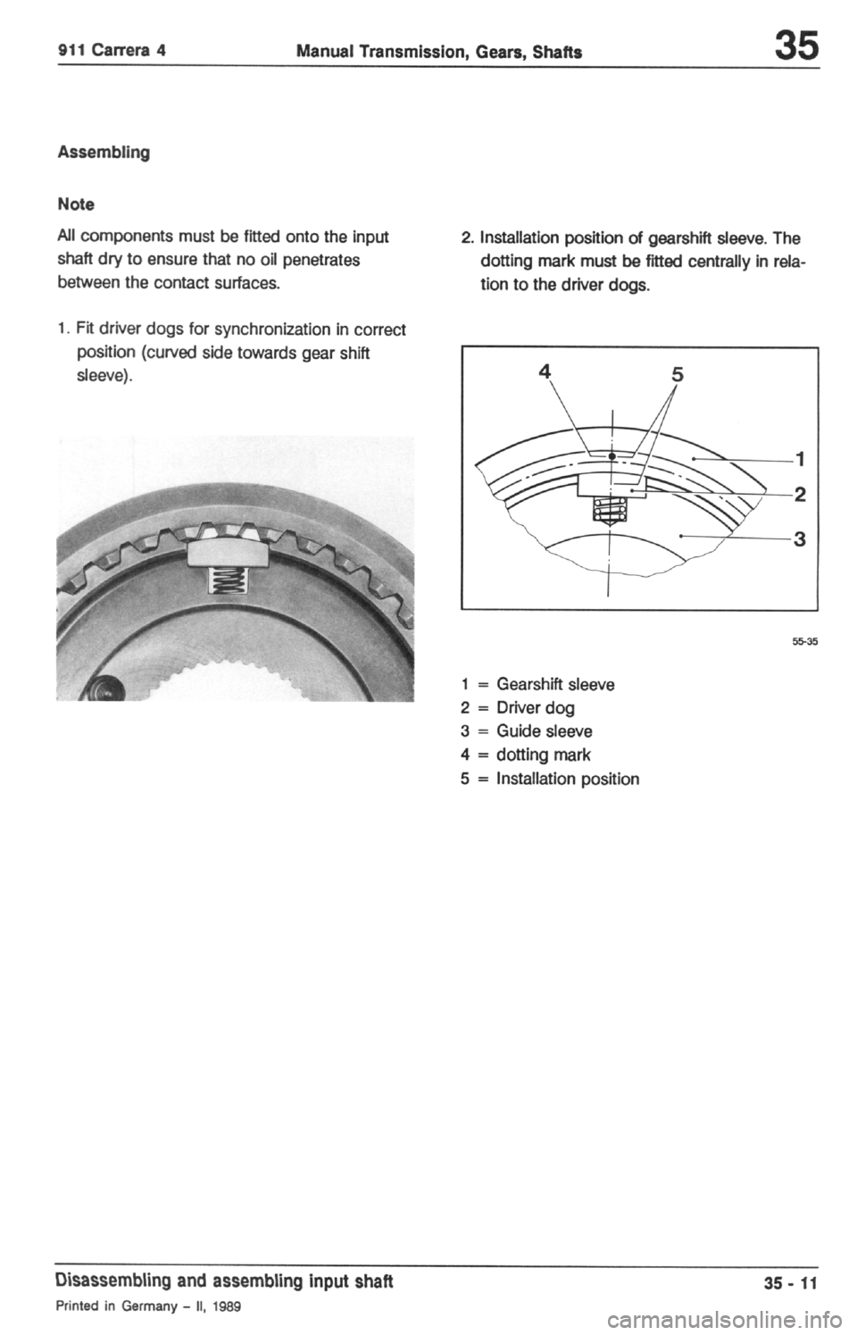 PORSCHE 964 1987 2.G Service Workshop Manual 2 