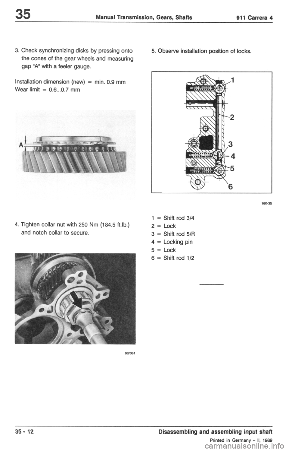 PORSCHE 964 1987 2.G Service Workshop Manual 2 