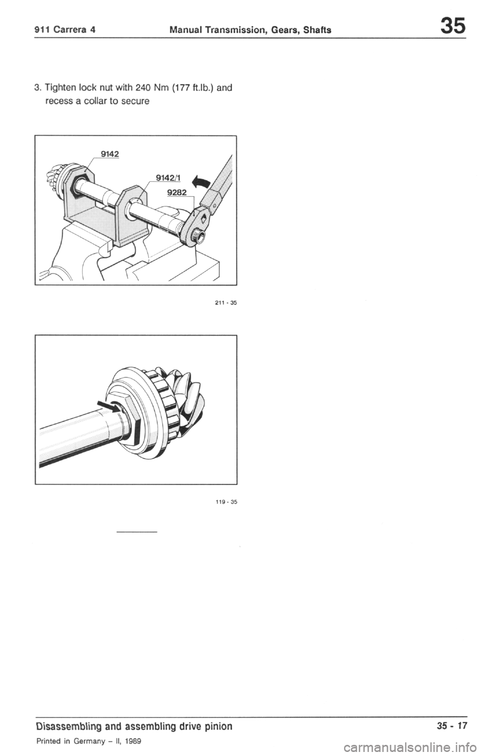 PORSCHE 964 1987 2.G Service Workshop Manual 2 