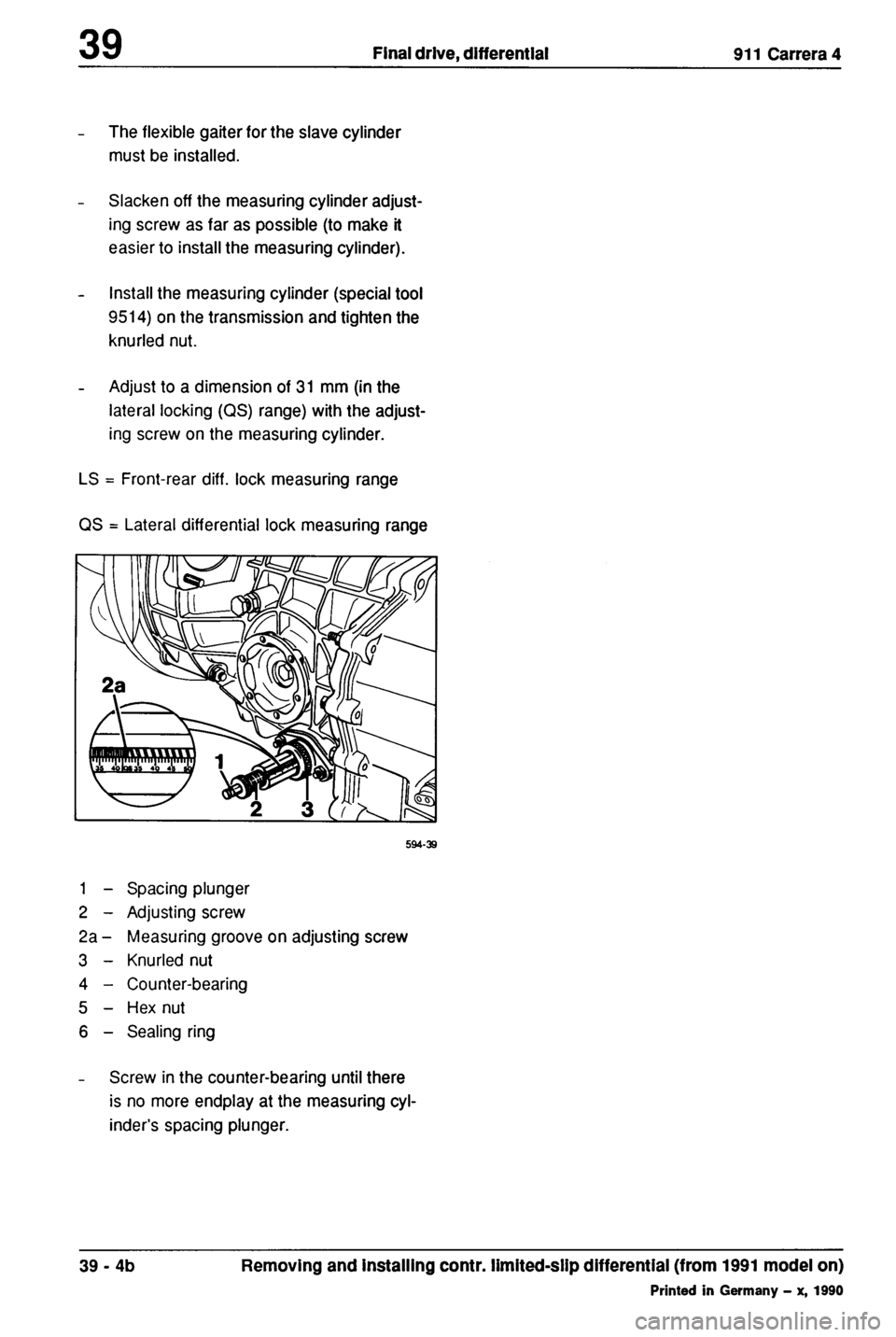 PORSCHE 964 1987 2.G Service Workshop Manual 2 