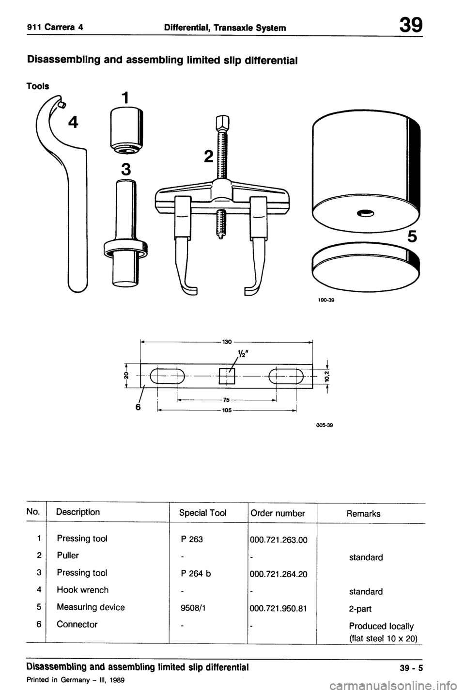 PORSCHE 964 1987 2.G Service Workshop Manual 2 