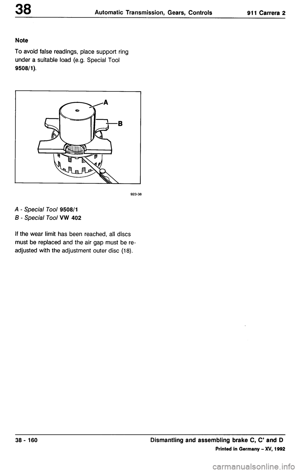 PORSCHE 964 1987 2.G Service Workshop Manual 3 