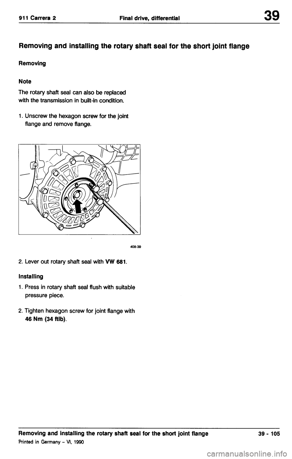 PORSCHE 964 1987 2.G Service Workshop Manual 3 