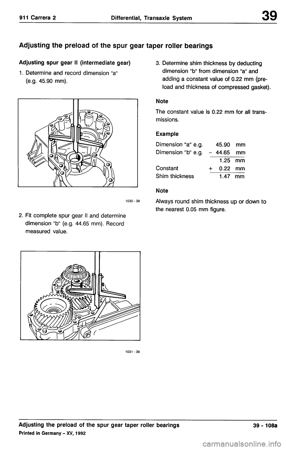 PORSCHE 964 1987 2.G Service Workshop Manual 3 
