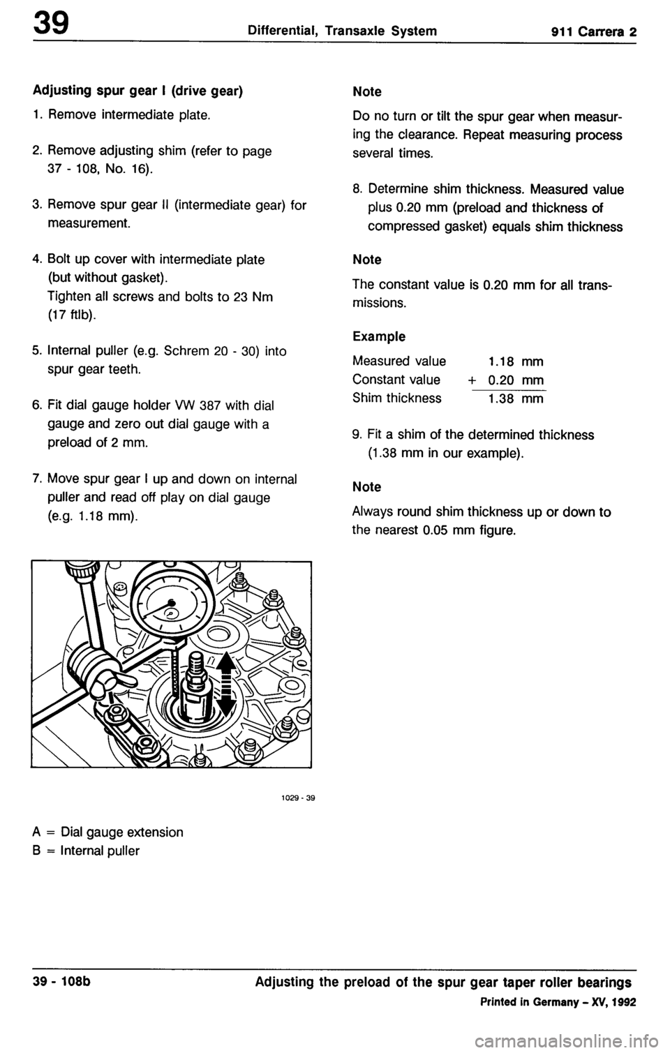 PORSCHE 964 1987 2.G Service Workshop Manual 3 