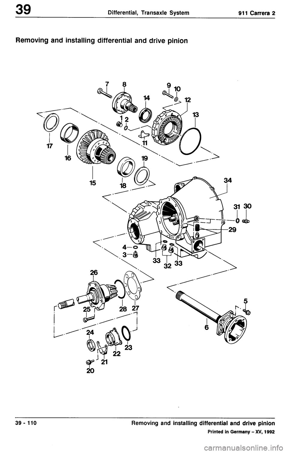 PORSCHE 964 1987 2.G Service Workshop Manual 3 