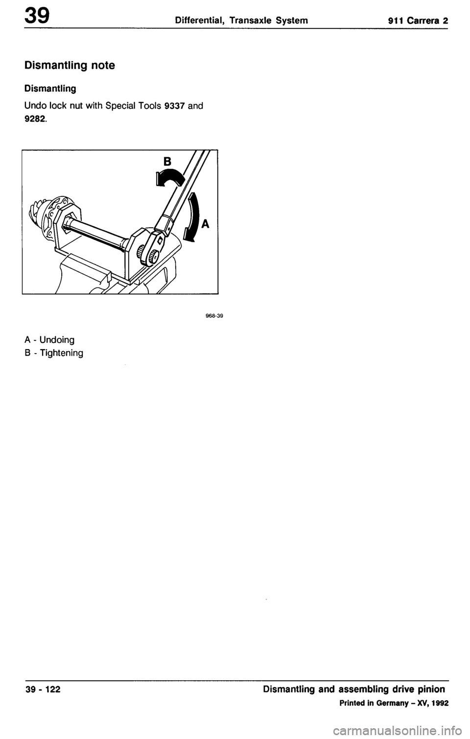 PORSCHE 964 1987 2.G Service Workshop Manual 3 