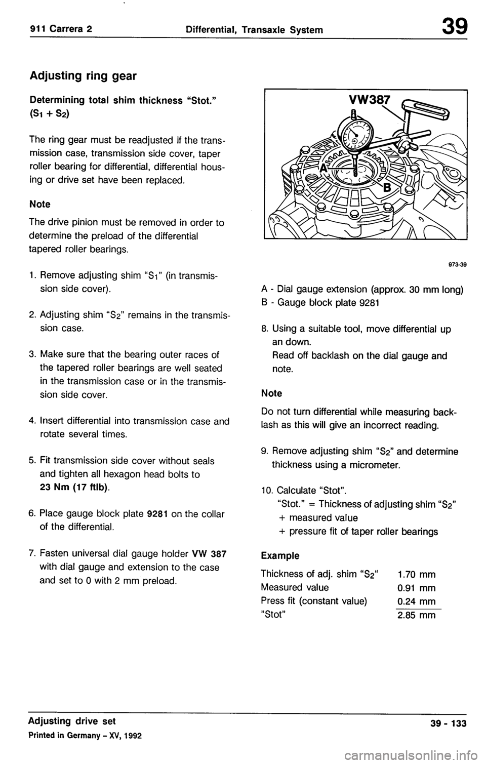 PORSCHE 964 1987 2.G Service Workshop Manual 3 