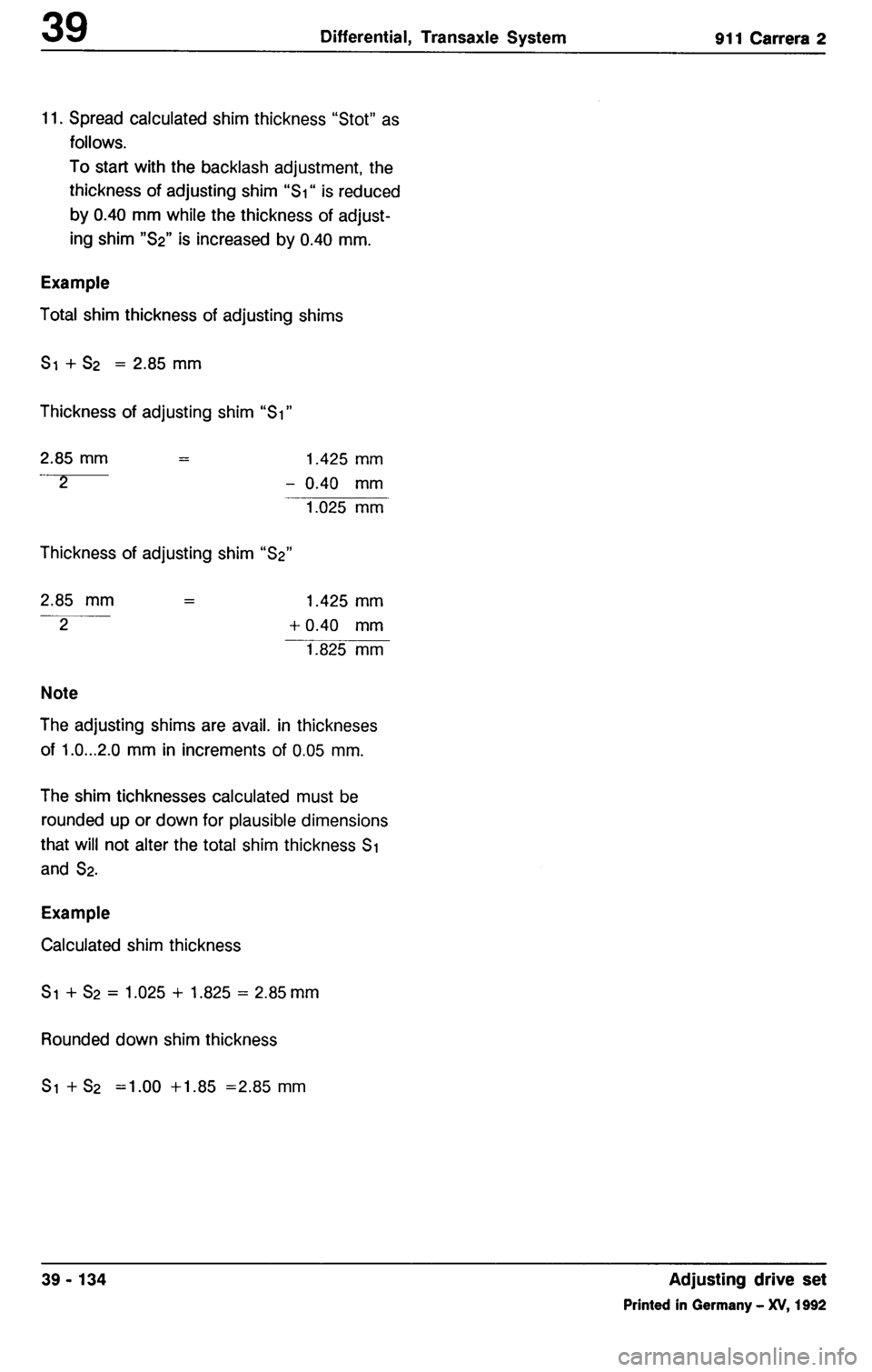 PORSCHE 964 1987 2.G Service Workshop Manual 3 