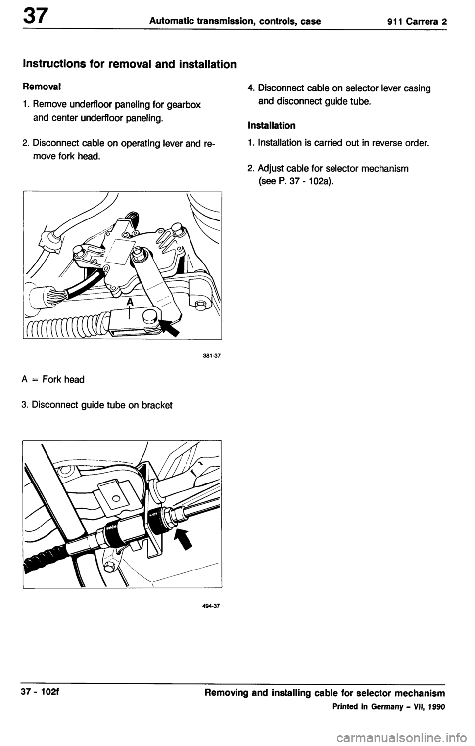 PORSCHE 964 1987 2.G Service Workshop Manual 3 