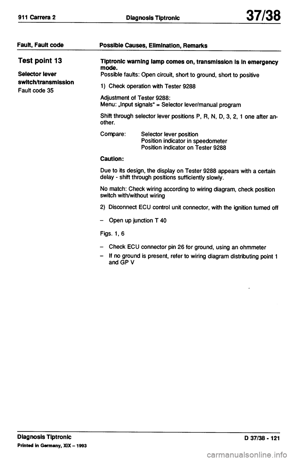 PORSCHE 964 1987 2.G Service Workshop Manual 3 