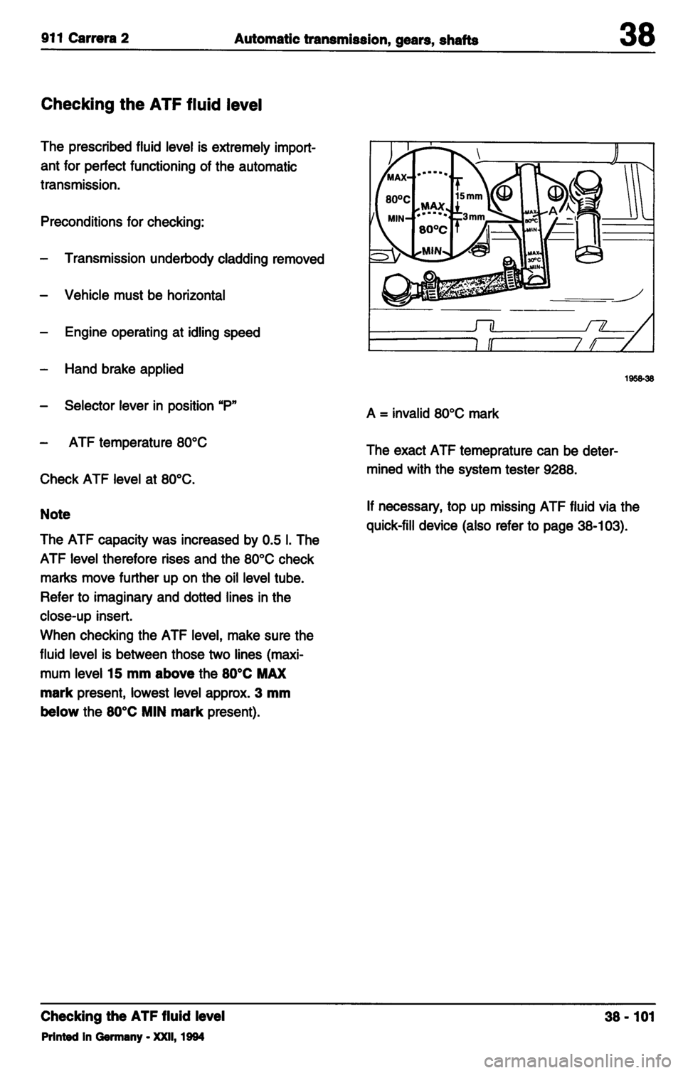 PORSCHE 964 1987 2.G Service Workshop Manual 3 