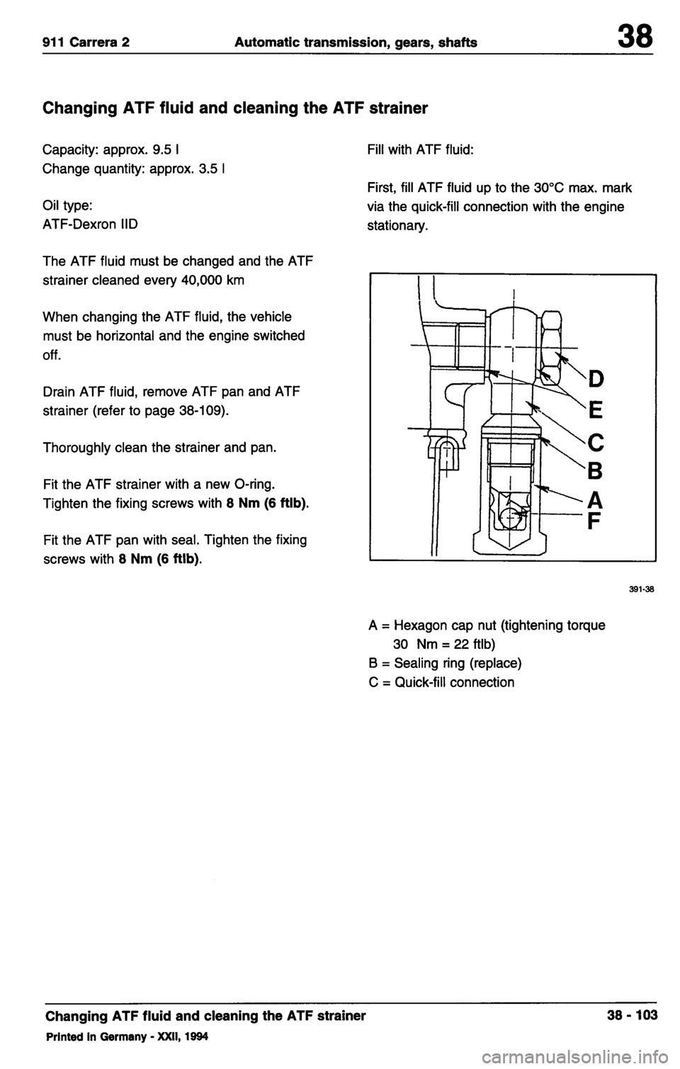 PORSCHE 964 1987 2.G Service Workshop Manual 3 