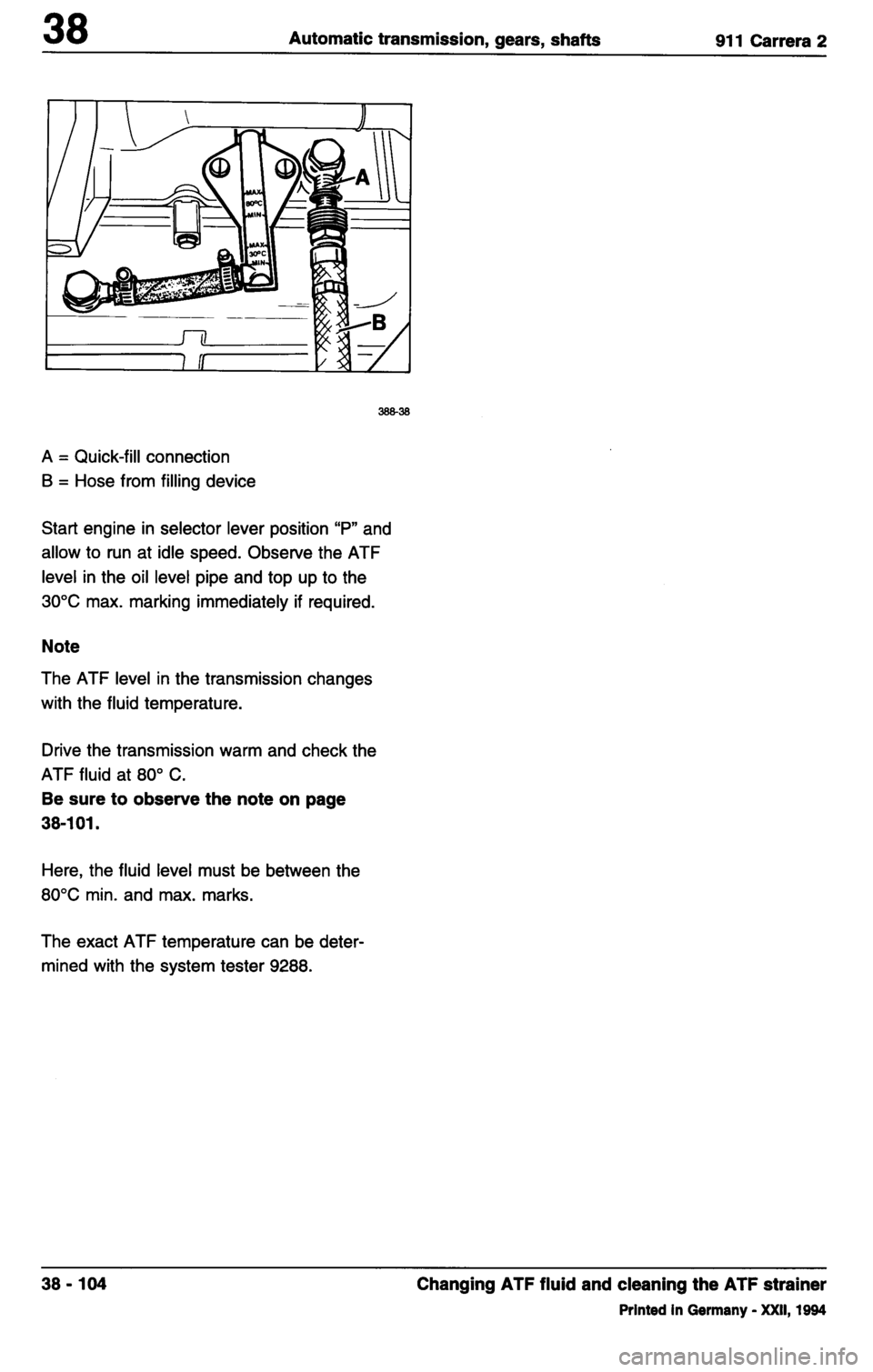 PORSCHE 964 1987 2.G Service Workshop Manual 3 