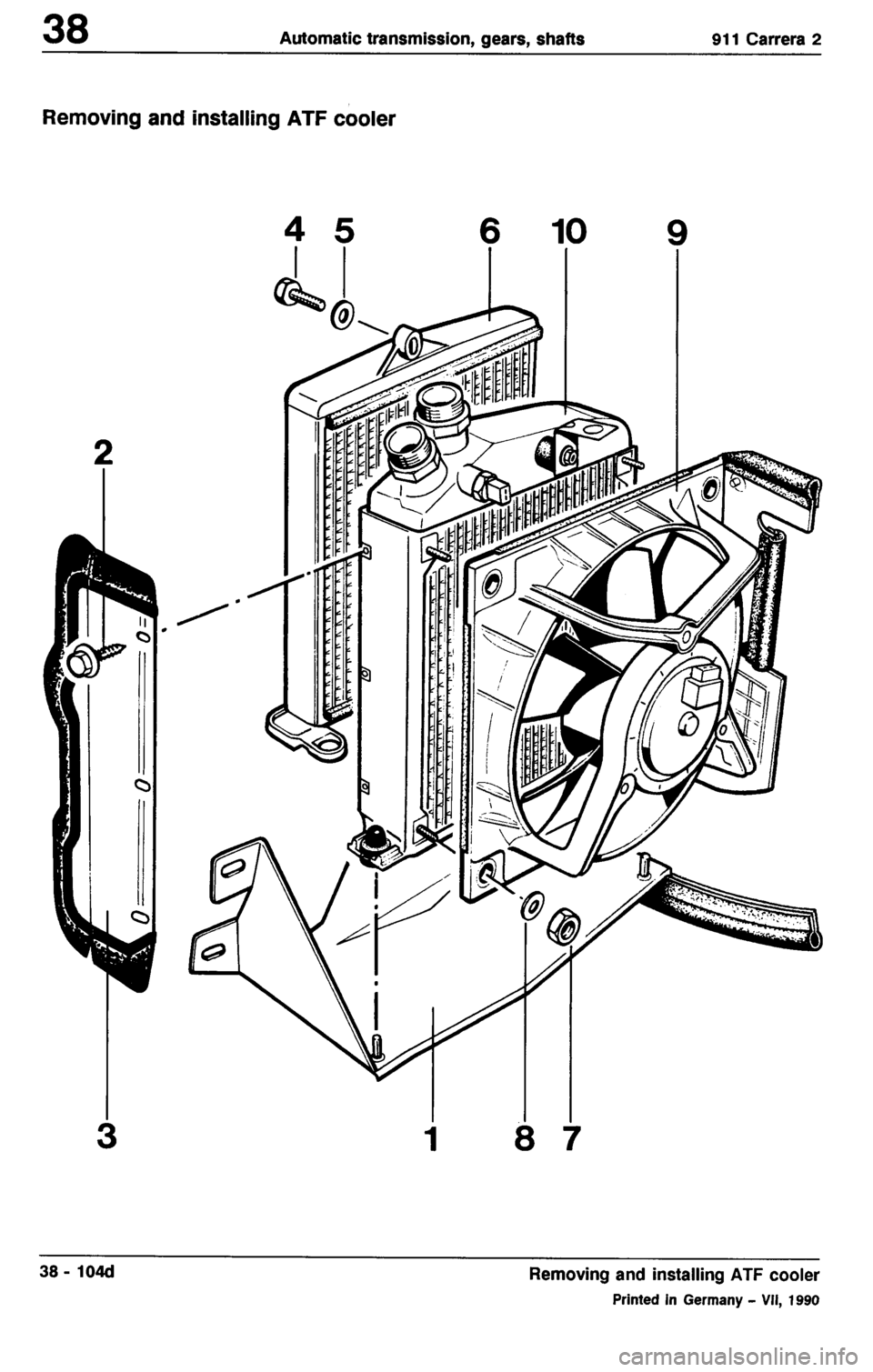 PORSCHE 964 1987 2.G Service Workshop Manual 3 