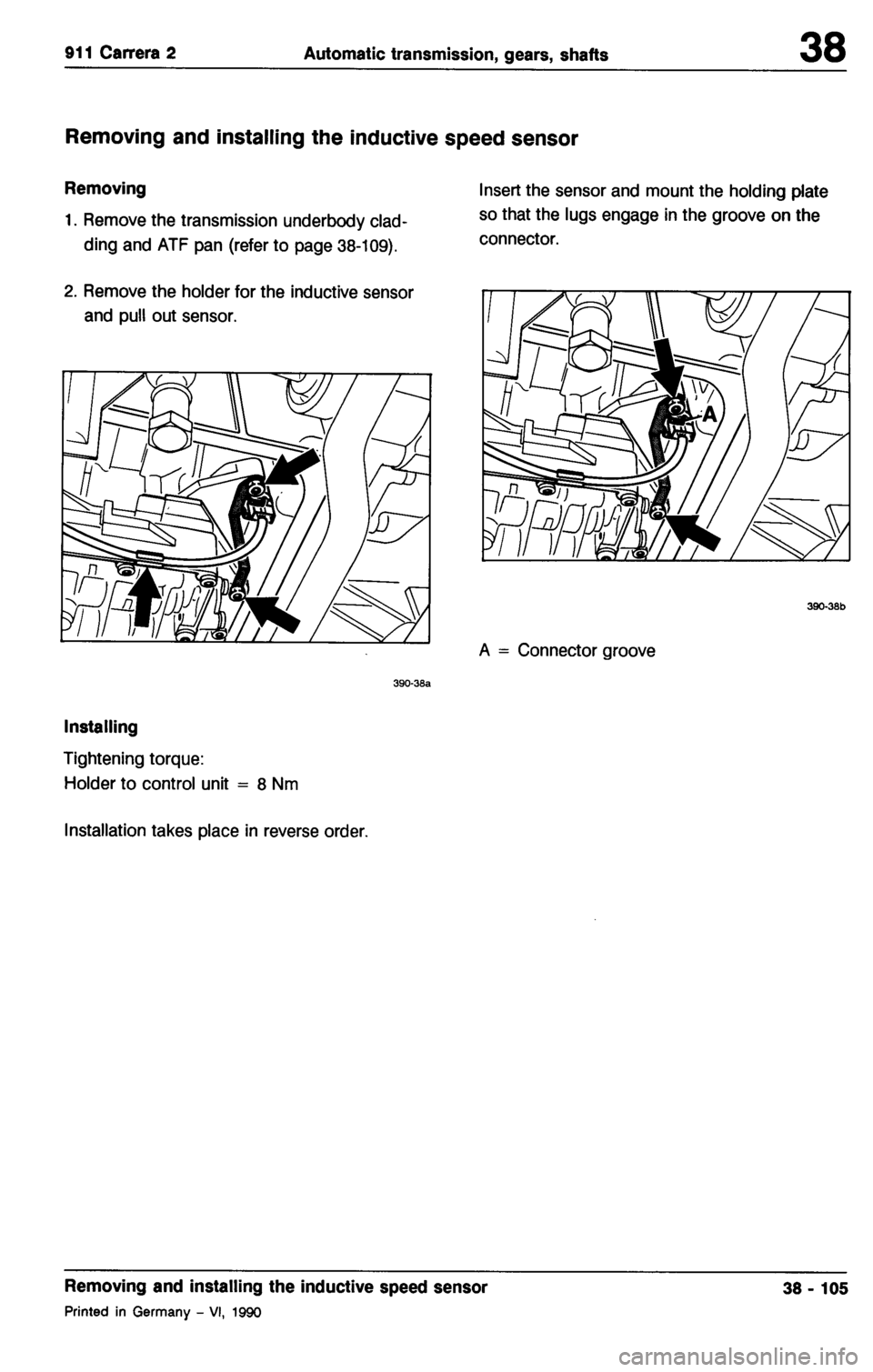 PORSCHE 964 1987 2.G Service Workshop Manual 3 