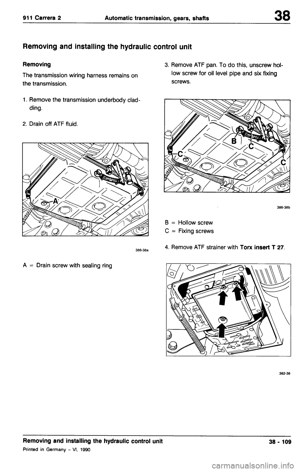 PORSCHE 964 1987 2.G Service Workshop Manual 3 