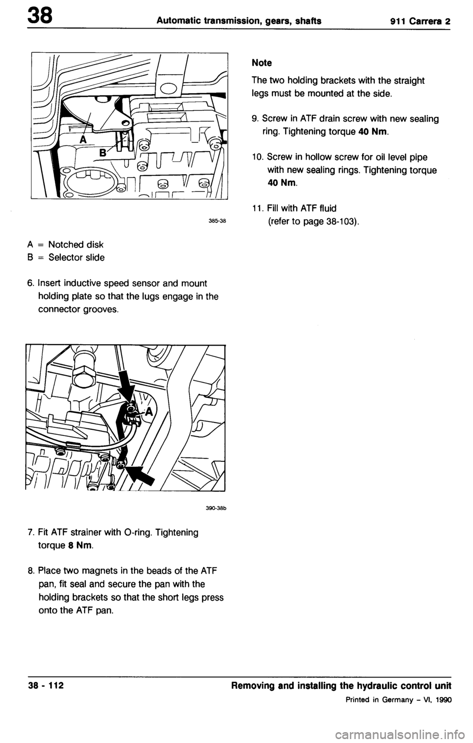 PORSCHE 964 1987 2.G Service Workshop Manual 3 