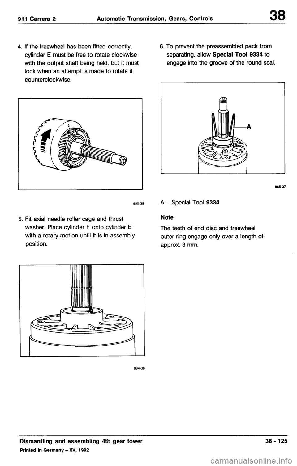 PORSCHE 964 1987 2.G Service Workshop Manual 3 