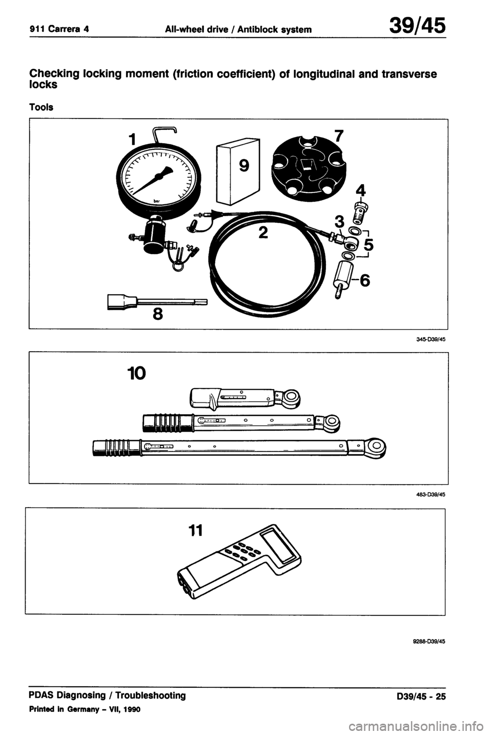 PORSCHE 964 1987 2.G Service Workshop Manual 4 