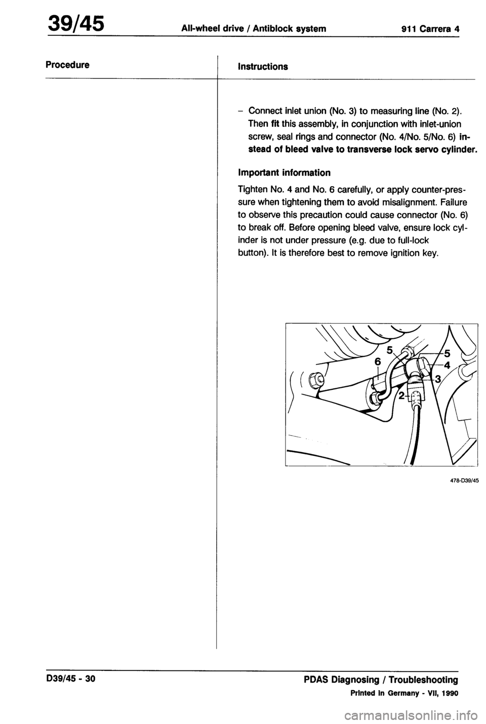 PORSCHE 964 1987 2.G Service Workshop Manual 4 