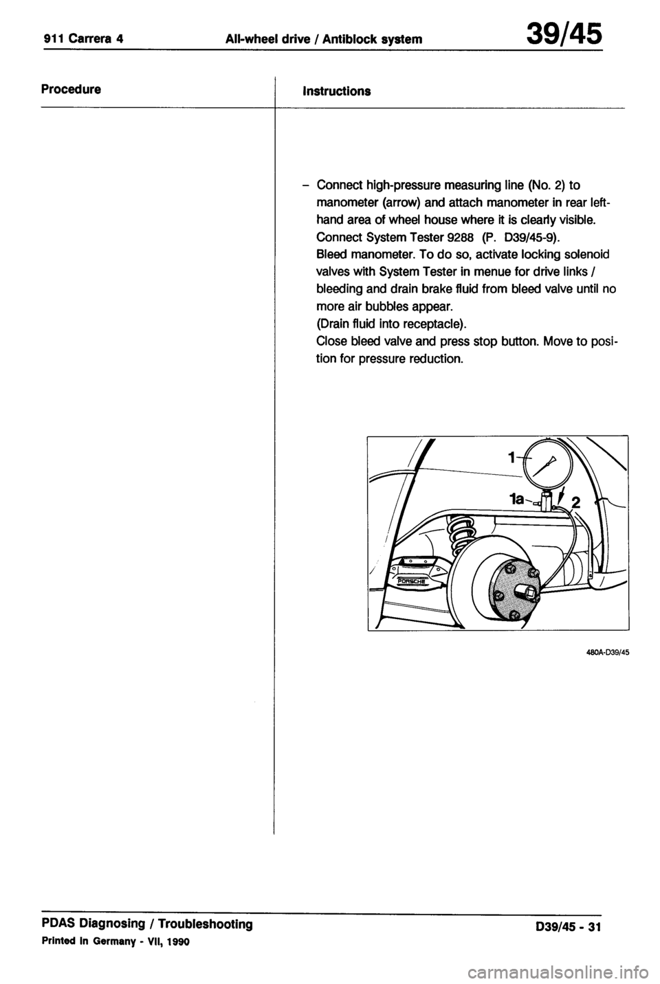 PORSCHE 964 1987 2.G Service Workshop Manual 4 