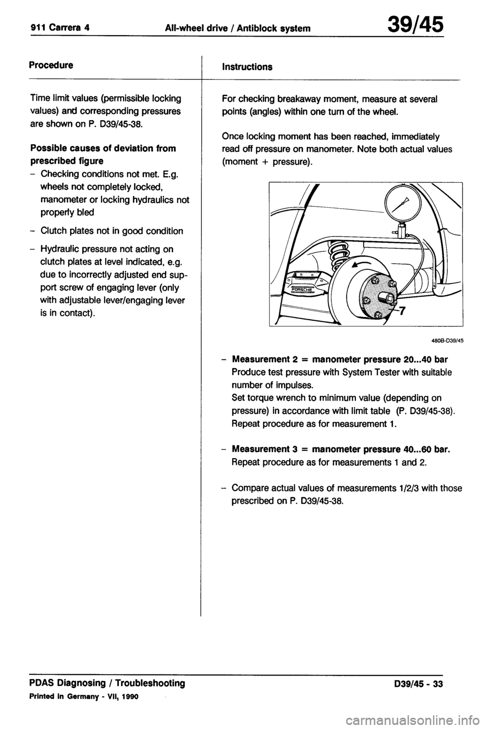 PORSCHE 964 1987 2.G Service Workshop Manual 4 