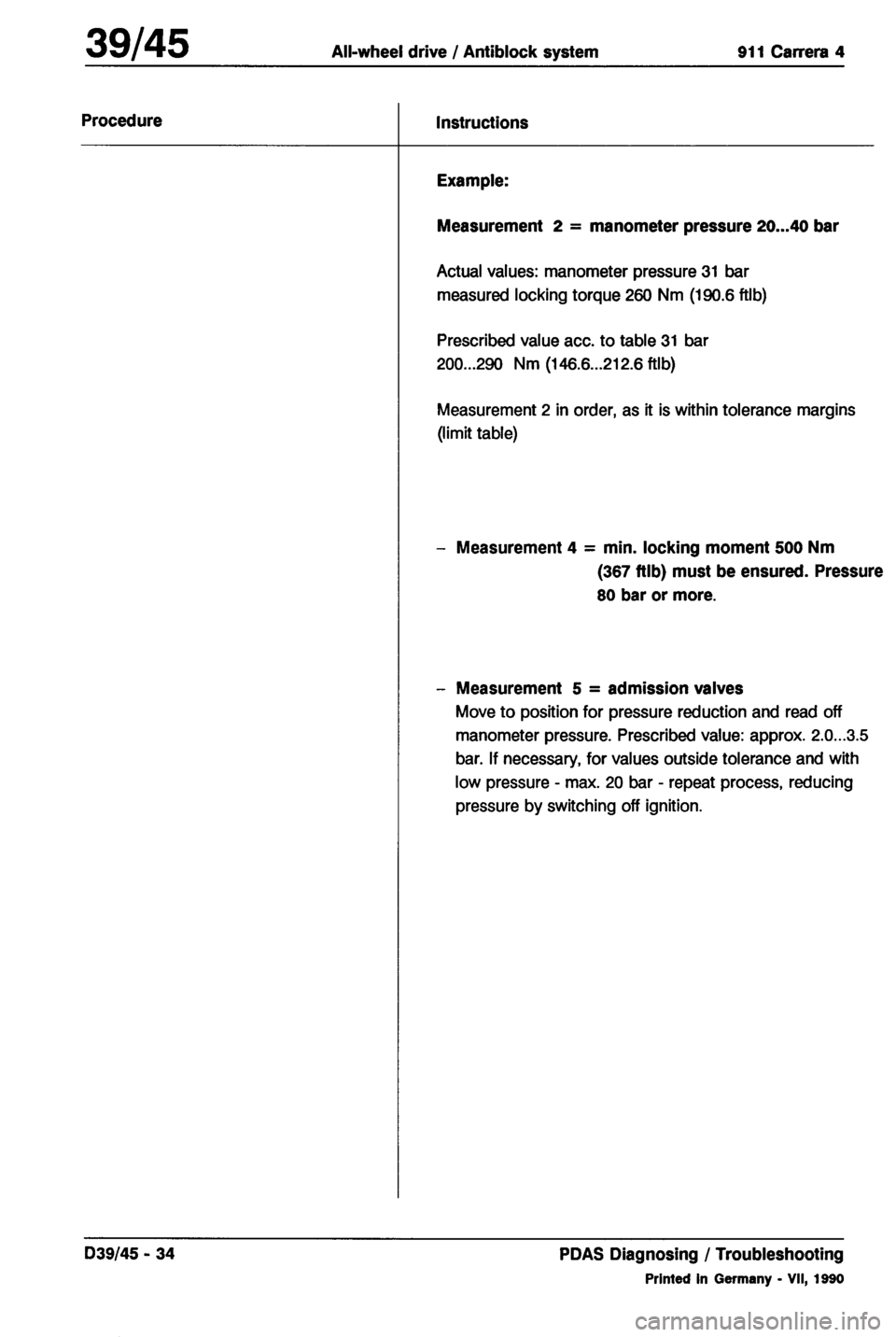 PORSCHE 964 1987 2.G Service Workshop Manual 4 