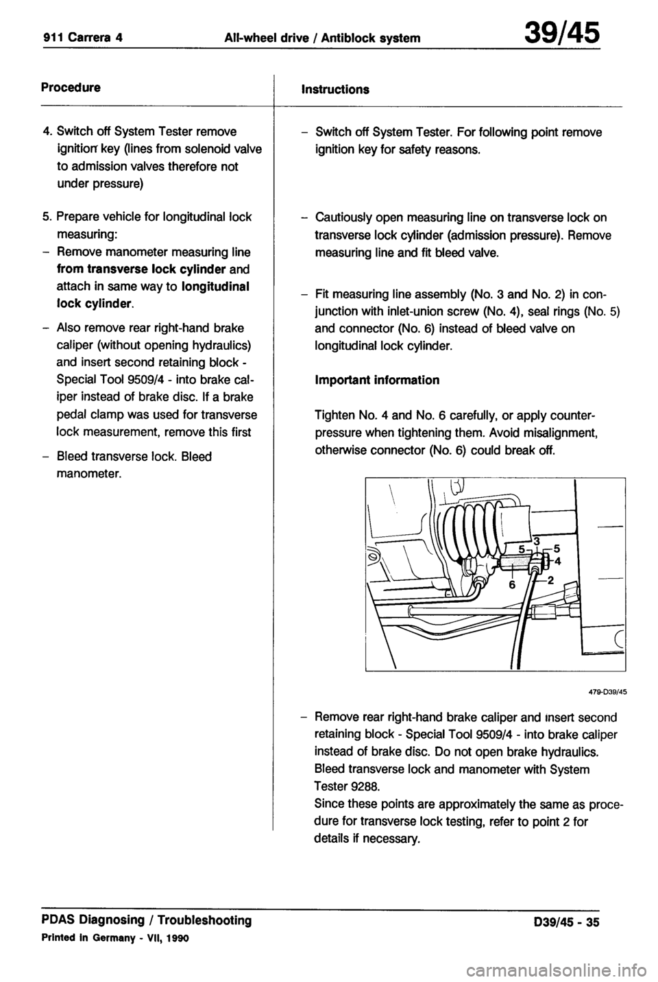 PORSCHE 964 1987 2.G Service Workshop Manual 4 