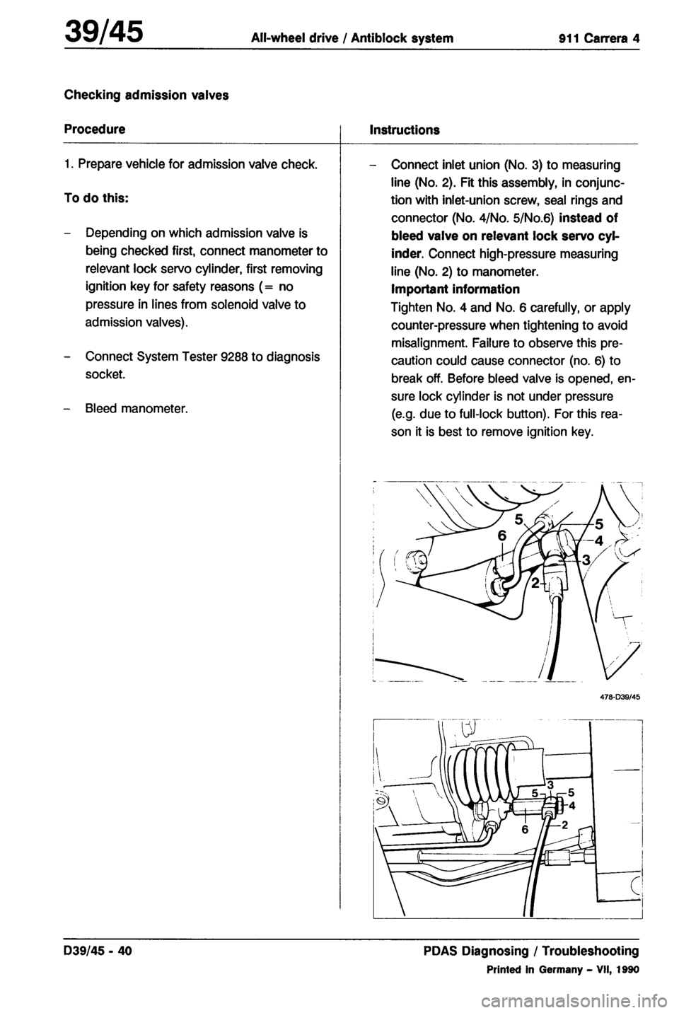 PORSCHE 964 1987 2.G Service Workshop Manual 4 