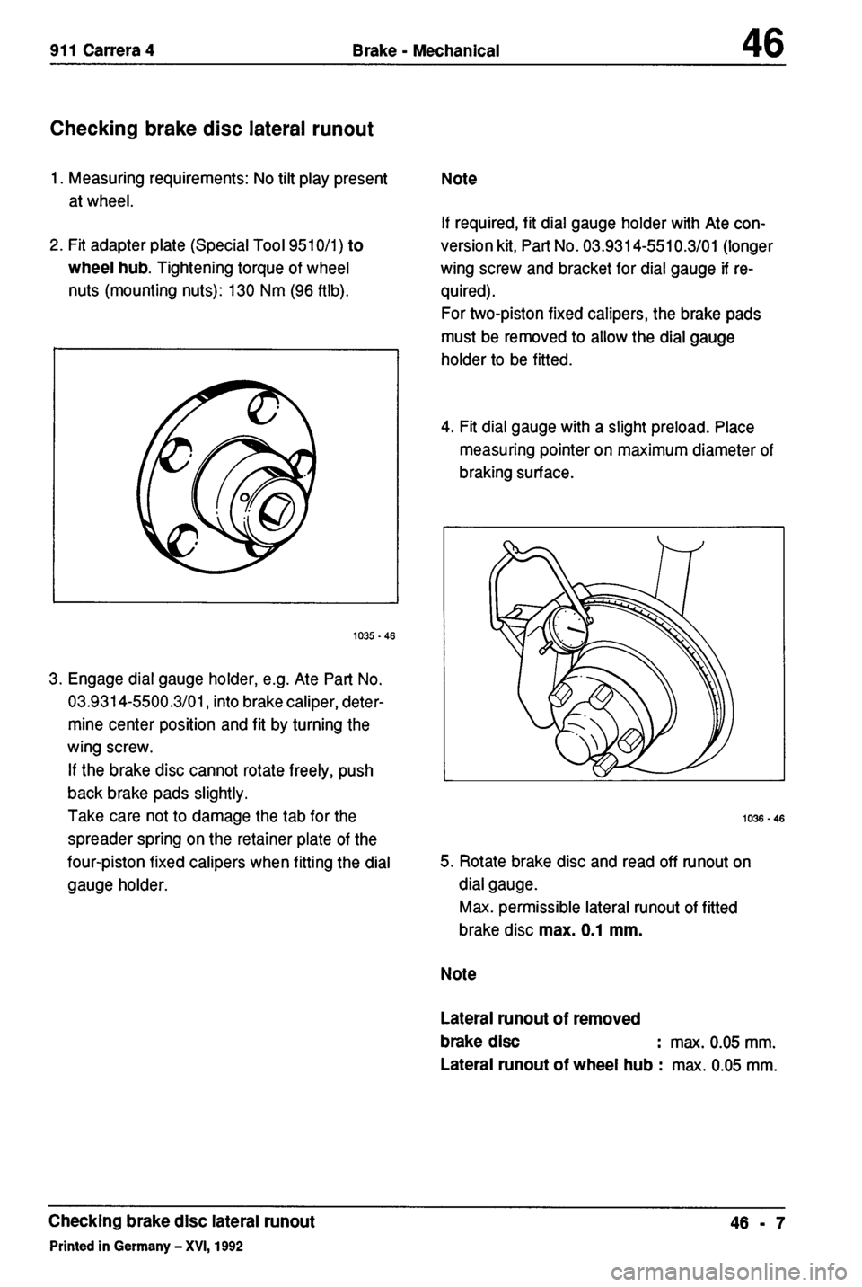 PORSCHE 964 1987 2.G Service Workshop Manual 4 