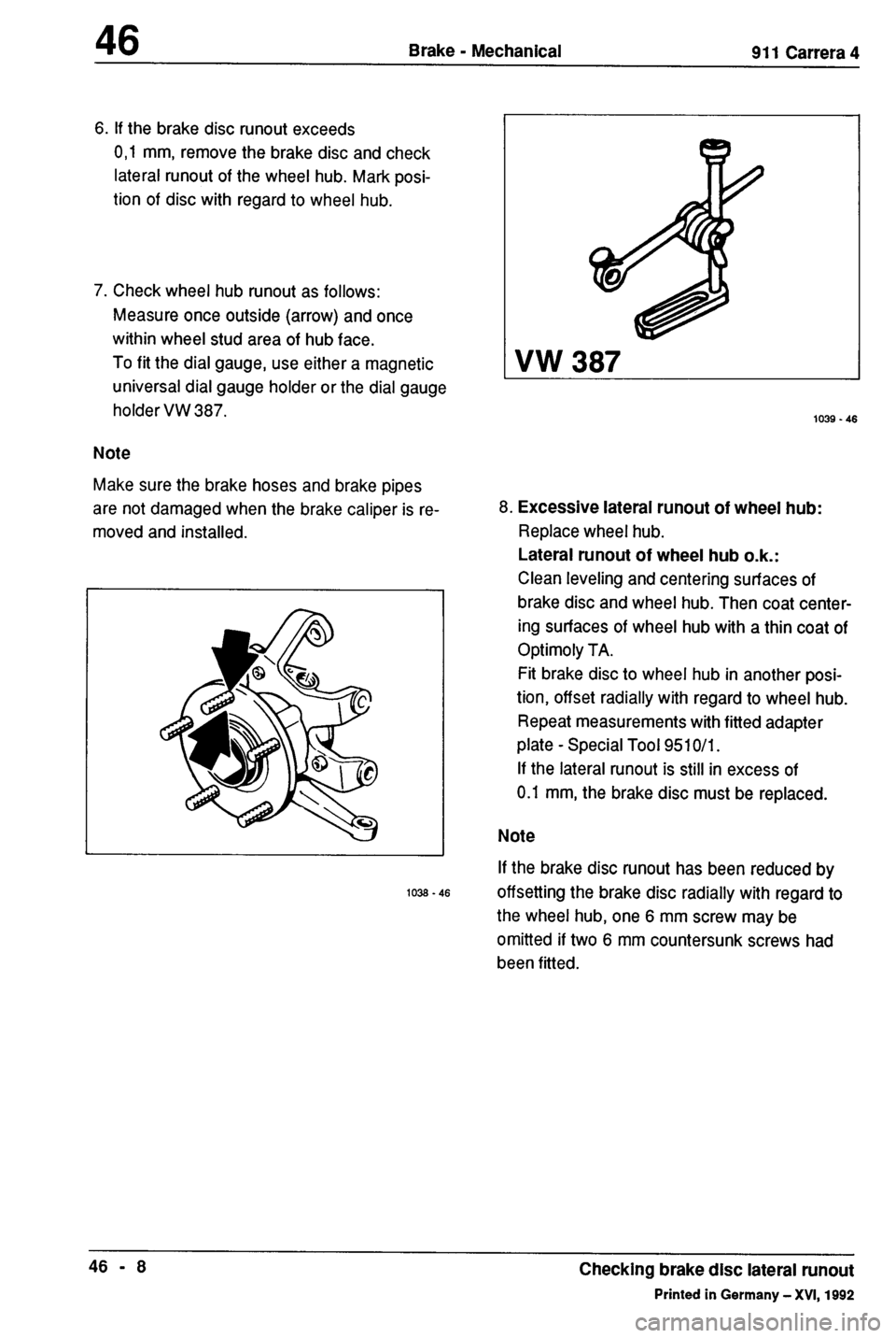 PORSCHE 964 1987 2.G Service Workshop Manual 4 