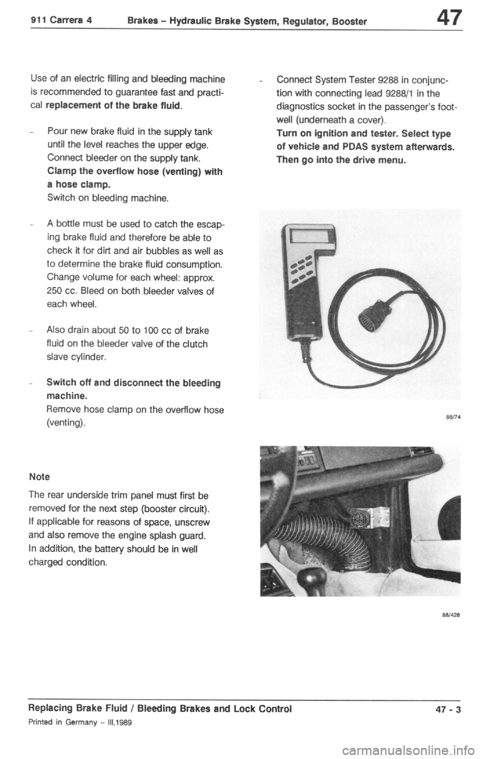 PORSCHE 964 1987 2.G Service Workshop Manual 4 