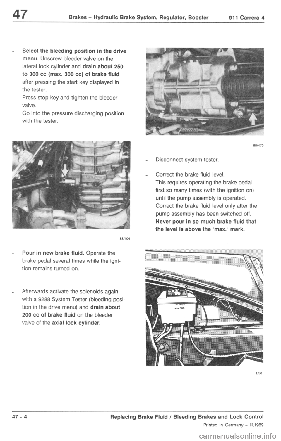 PORSCHE 964 1987 2.G Service Workshop Manual 4 