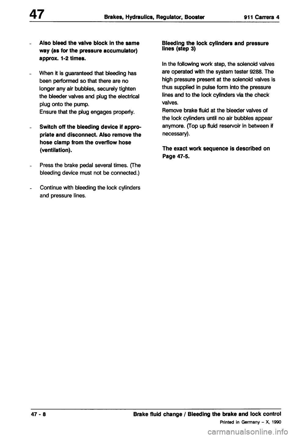 PORSCHE 964 1987 2.G Service Workshop Manual 4 