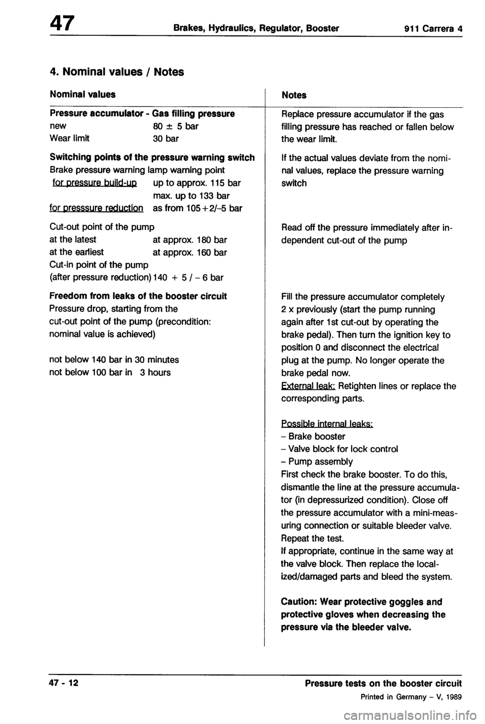 PORSCHE 964 1987 2.G Service Workshop Manual 4 