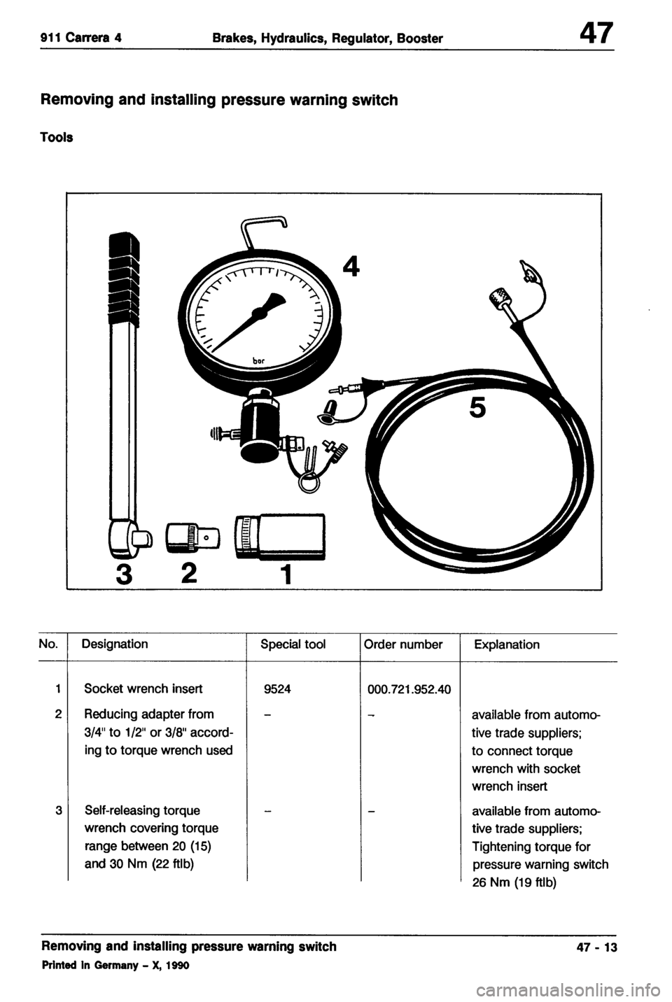 PORSCHE 964 1987 2.G Service Workshop Manual 4 
