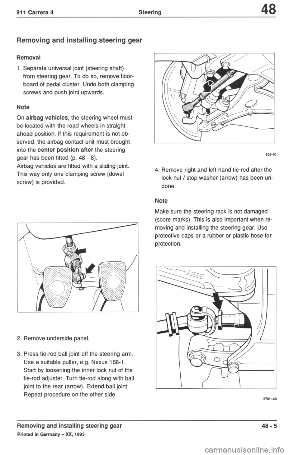 PORSCHE 964 1987 2.G Service Workshop Manual 4 