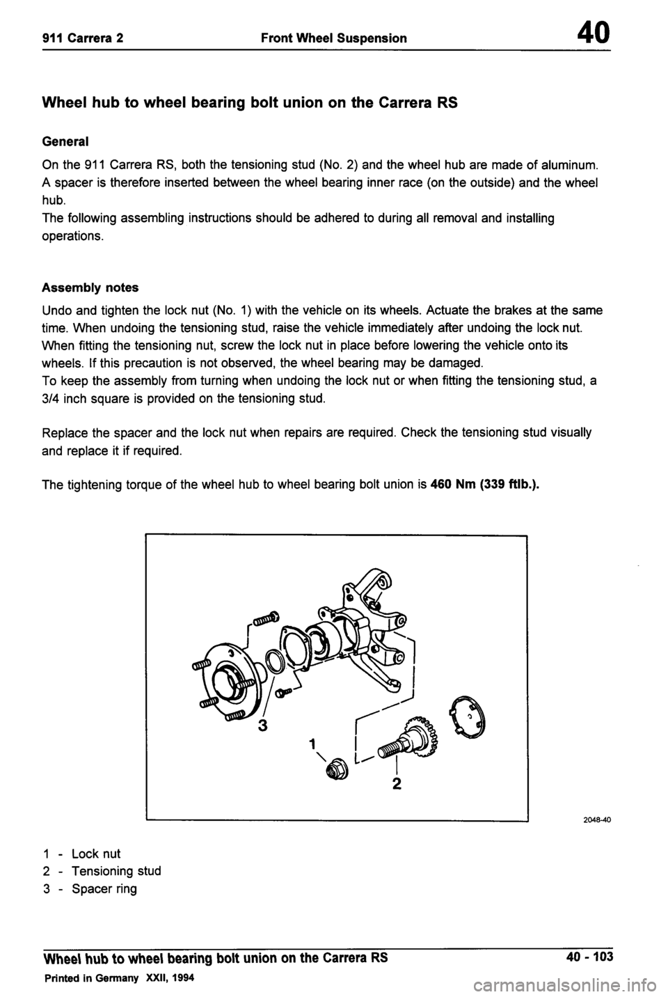PORSCHE 964 1987 2.G Service Workshop Manual 4 