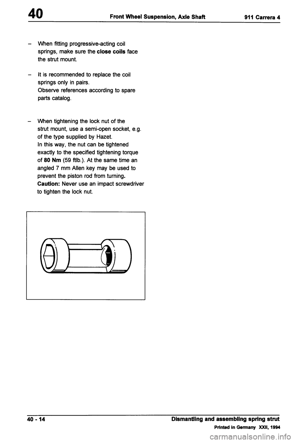 PORSCHE 964 1987 2.G Service Workshop Manual 4 