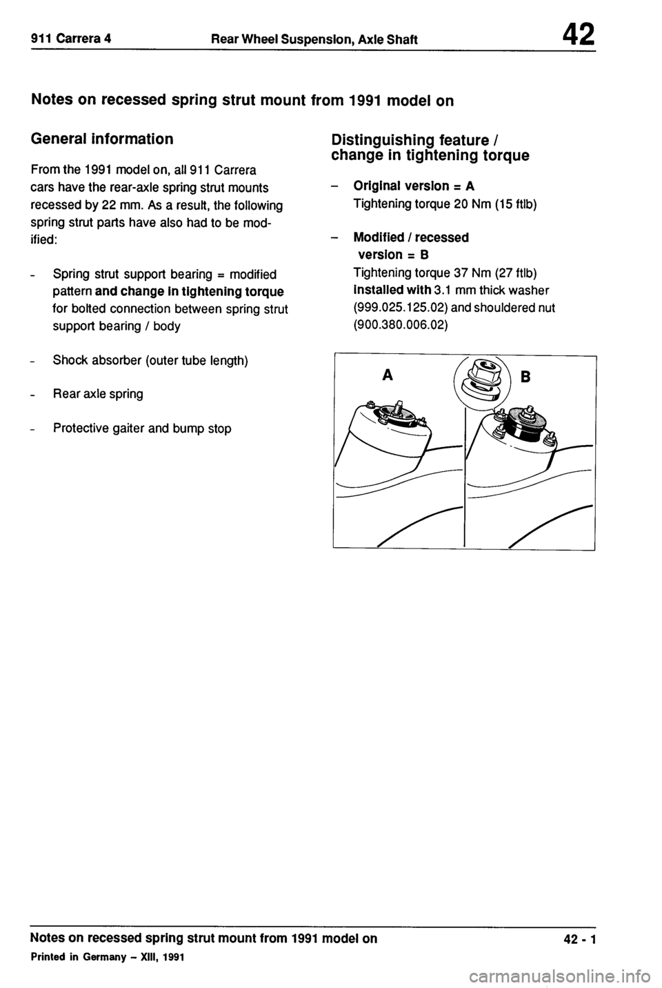 PORSCHE 964 1987 2.G Service Workshop Manual 4 