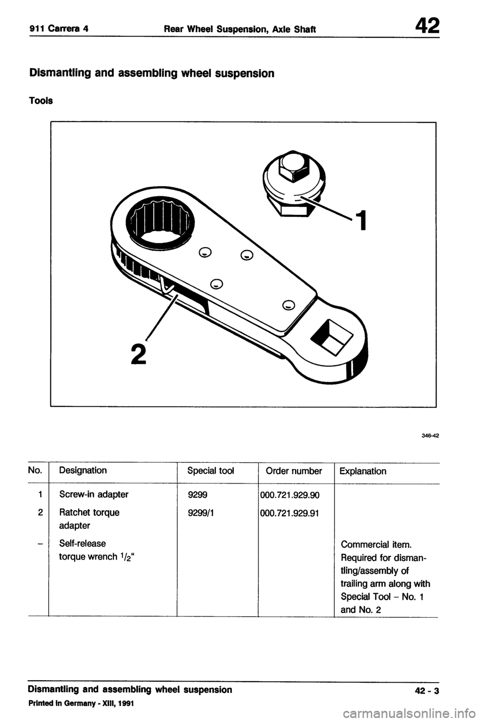 PORSCHE 964 1987 2.G Service Workshop Manual 4 