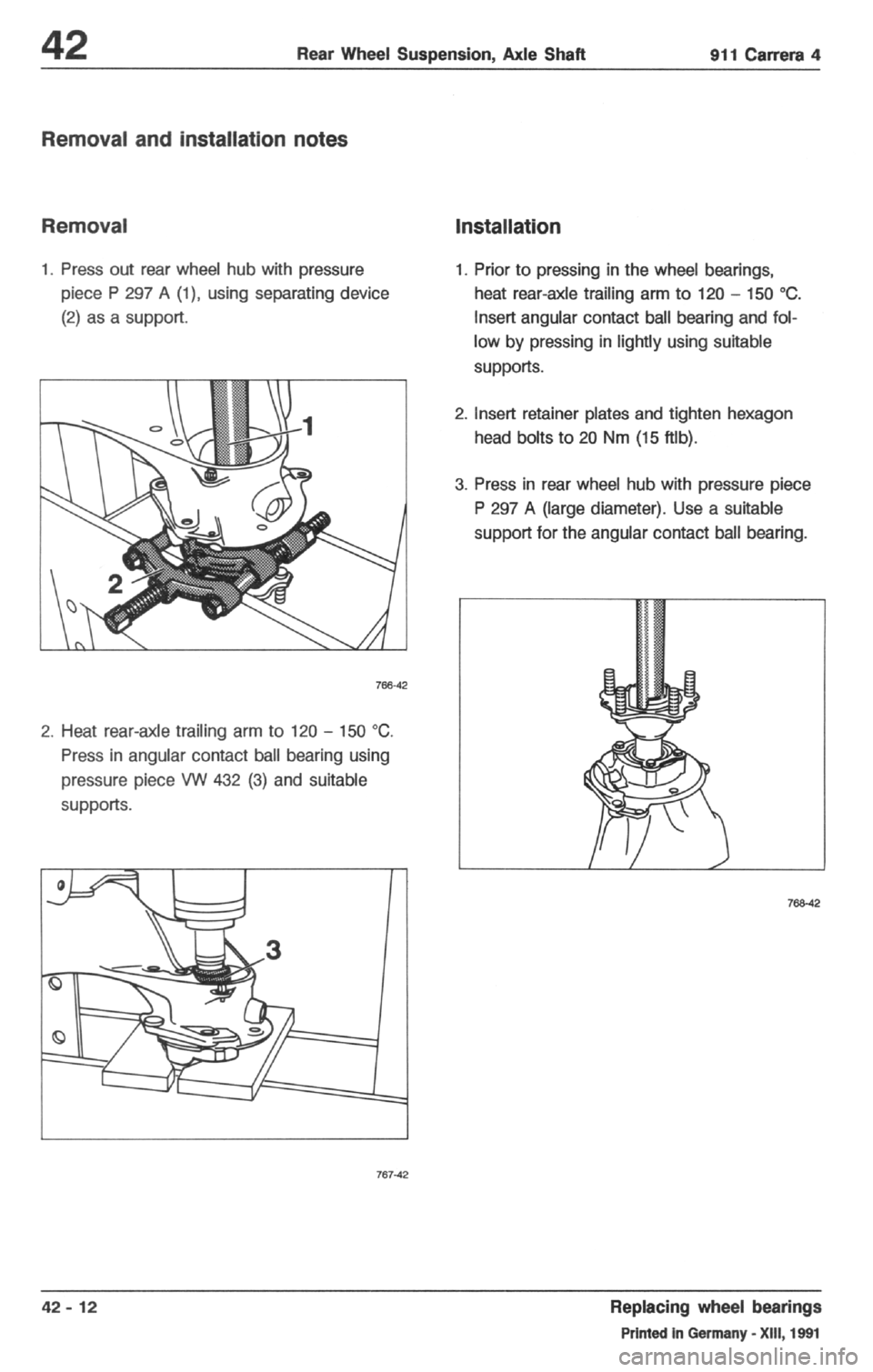 PORSCHE 964 1987 2.G Service Workshop Manual 4 