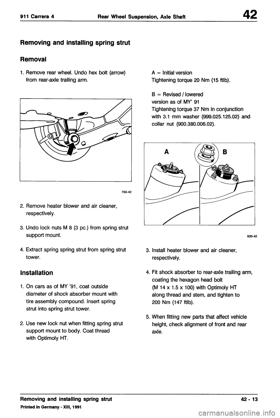 PORSCHE 964 1987 2.G Service Workshop Manual 4 
